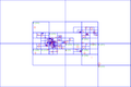 2D Quad-Tree partitioning of 100 bodies.png